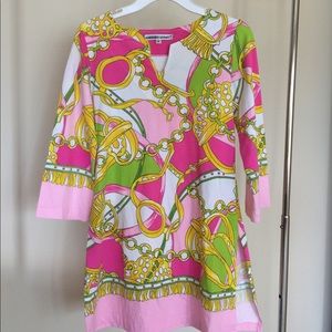 Pink tunic dress top medium Barbara Gerwit